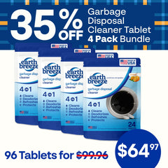 Garbage Disposal Cleaner Tablets - 4 Pack