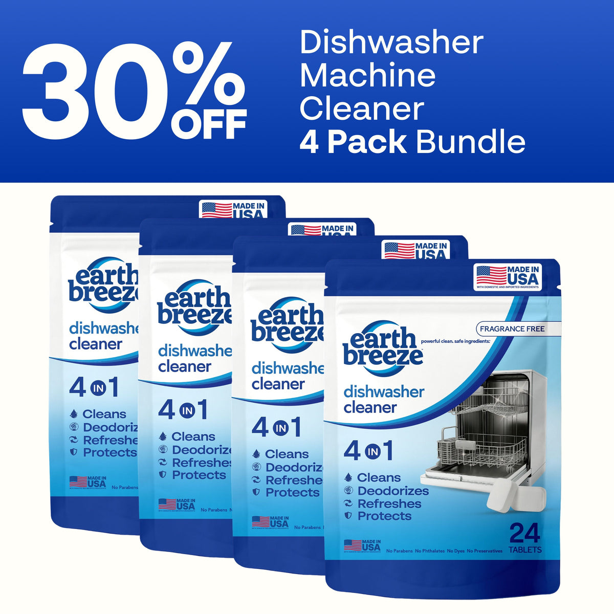 Dishwasher Cleaner - 4 Pack