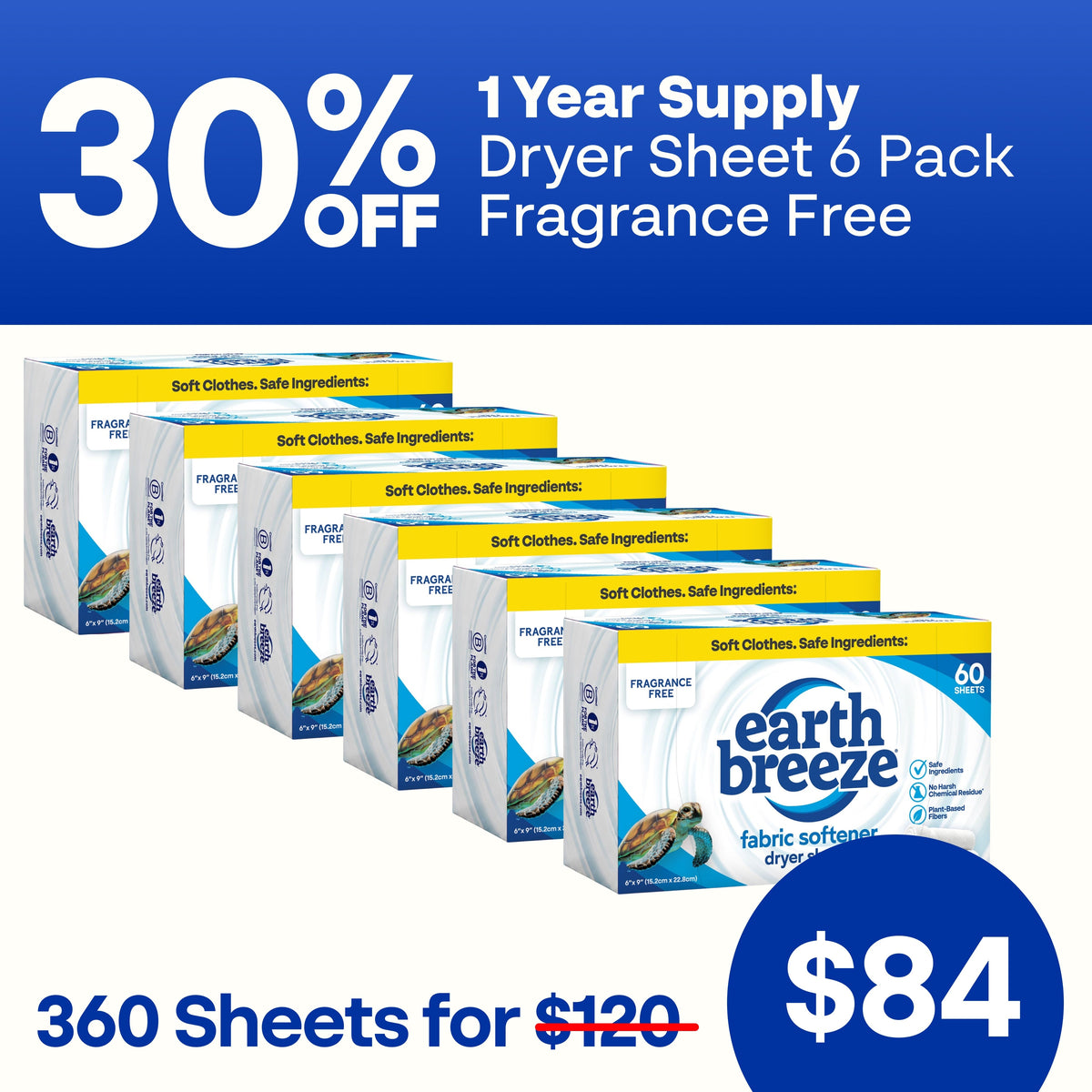 Dryer Sheet 6 Pack Bundle